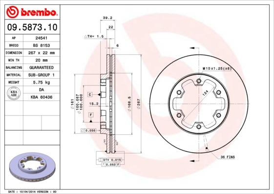 AP 24541 - Brake Disc autospares.lv