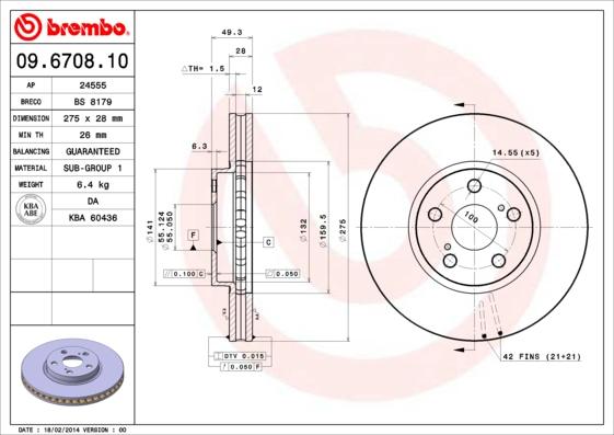 AP 24555 - Brake Disc autospares.lv