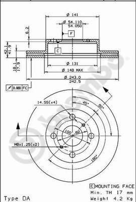 AP 24550 - Brake Disc autospares.lv