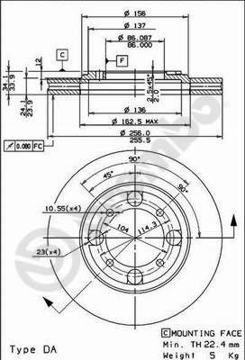 AP 24553 - Brake Disc autospares.lv