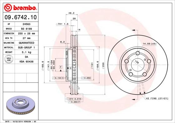 AP 24563 - Brake Disc autospares.lv