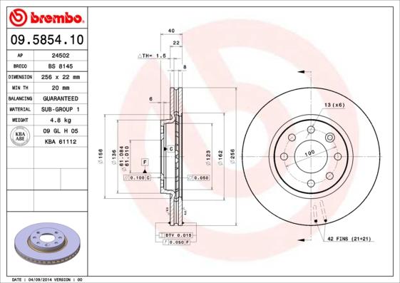 AP 24502 - Brake Disc autospares.lv