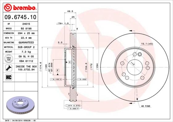 AP 24615 - Brake Disc autospares.lv