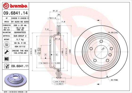 AP 24638 E - Brake Disc autospares.lv