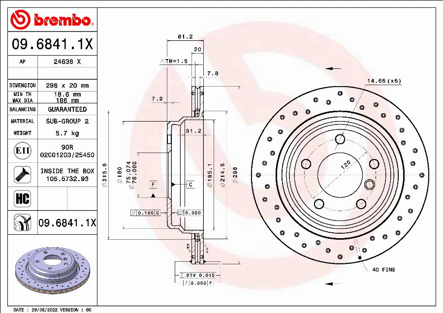 AP 24638 X - Brake Disc autospares.lv