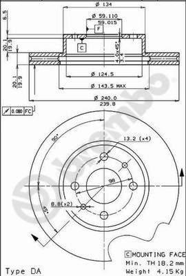 AP 24143 - Brake Disc autospares.lv