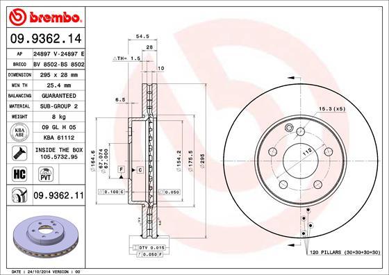 AP 24897 E - Brake Disc autospares.lv