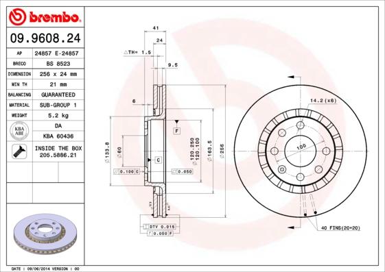 AP 24857 E - Brake Disc autospares.lv