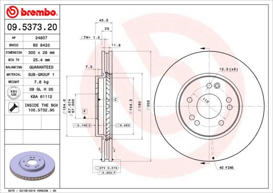 AP 24807 - Brake Disc autospares.lv