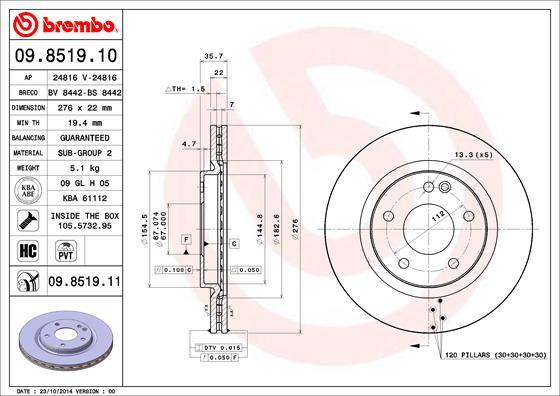 AP 24816 - Brake Disc autospares.lv