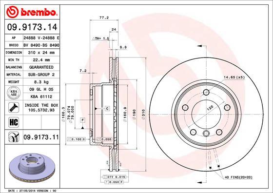 AP 24888 V - Brake Disc autospares.lv