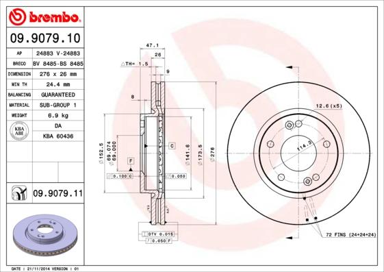 AP 24883 - Brake Disc autospares.lv