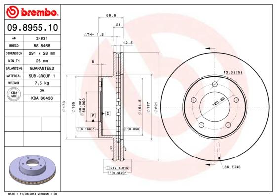 AP 24831 - Brake Disc autospares.lv