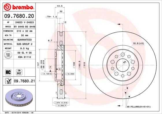 AP 24823 - Brake Disc autospares.lv