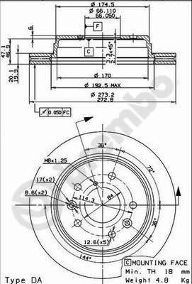 Breco BS 8481 - Brake Disc autospares.lv