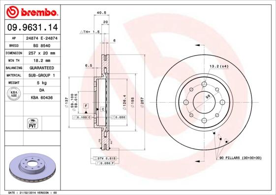 AP 24874 E - Brake Disc autospares.lv