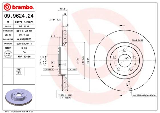 AP 24871 E - Brake Disc autospares.lv