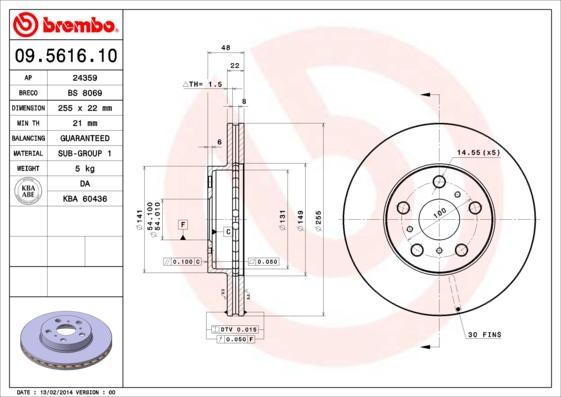 AP 24359 - Brake Disc autospares.lv