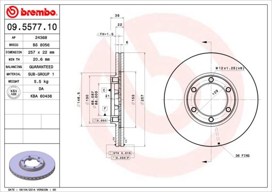 AP 24368 - Brake Disc autospares.lv