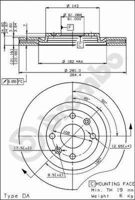 AP 24315 - Brake Disc autospares.lv