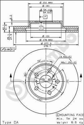 AP 24381 - Brake Disc autospares.lv