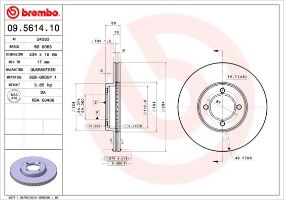 AP 24383 - Brake Disc autospares.lv