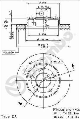 AP 24332 - Brake Disc autospares.lv