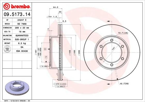 AP 24247 E - Brake Disc autospares.lv