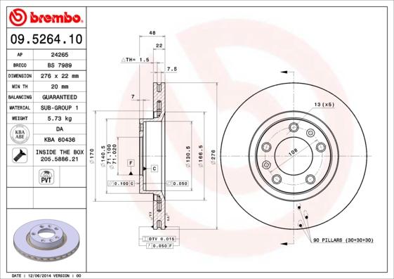 AP 24265 - Brake Disc autospares.lv