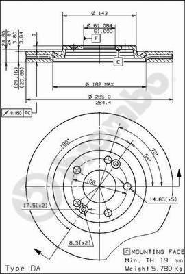 AP 24234 - Brake Disc autospares.lv