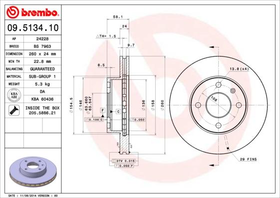 AP 24228 - Brake Disc autospares.lv