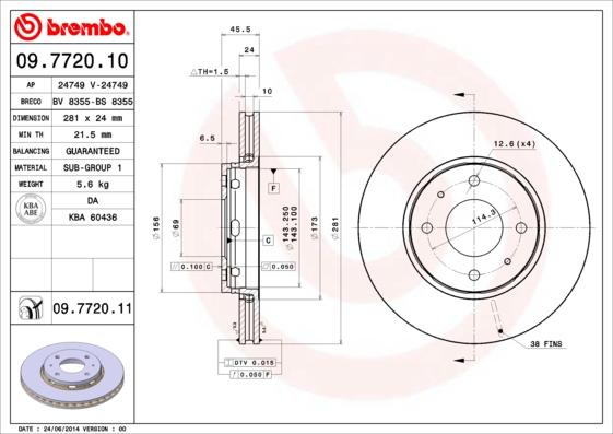 AP 24749 - Brake Disc autospares.lv