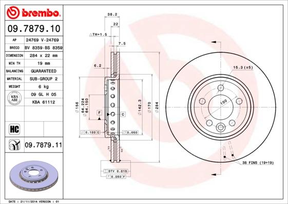 AP 24769 - Brake Disc autospares.lv