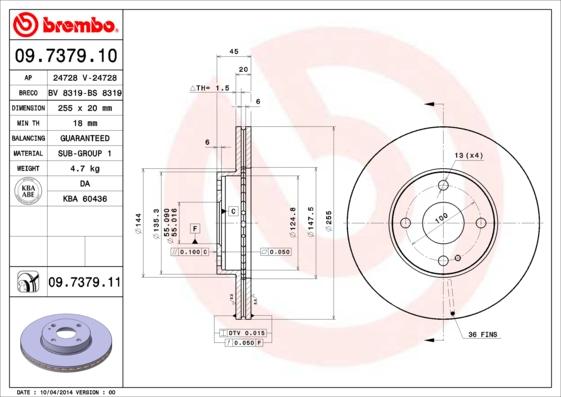 AP 24728 V - Brake Disc autospares.lv