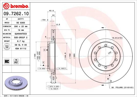 AP 24771 - Brake Disc autospares.lv