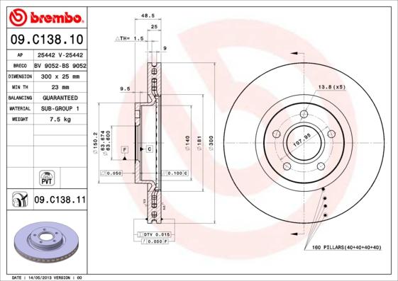 AP 25442 - Brake Disc autospares.lv