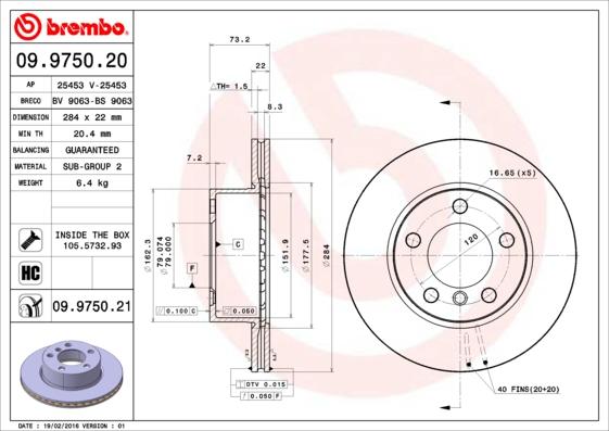 AP 25453 V - Brake Disc autospares.lv