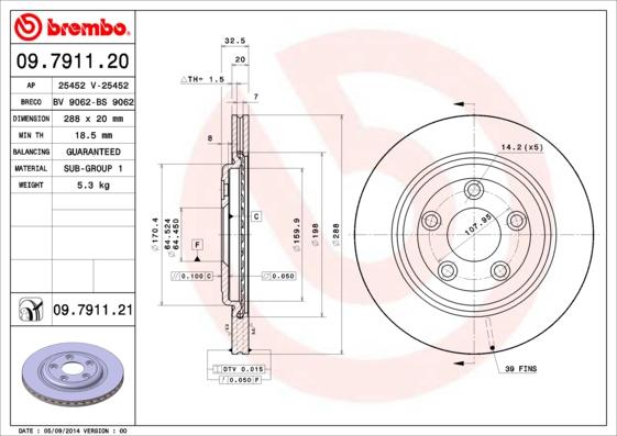 AP 25452 V - Brake Disc autospares.lv