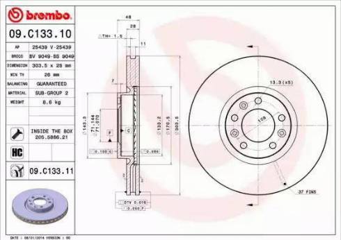 AP 25439 - Brake Disc autospares.lv