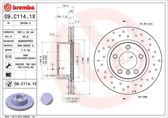 AP 25436 X - Brake Disc autospares.lv