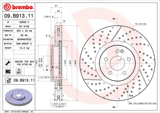 AP 25556 V - Brake Disc autospares.lv