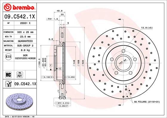 AP 25551 X - Brake Disc autospares.lv