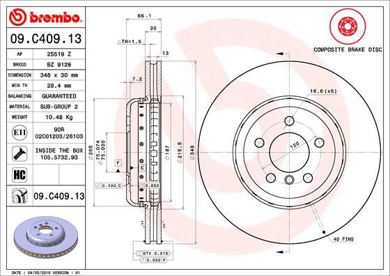 AP 25519 Z - Brake Disc autospares.lv