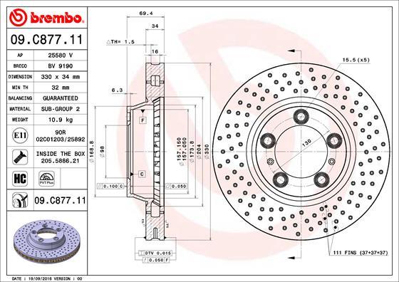 AP 25580 V - Brake Disc autospares.lv