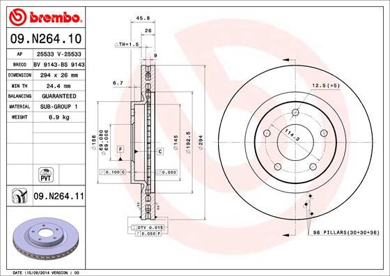 AP 25533 V - Brake Disc autospares.lv