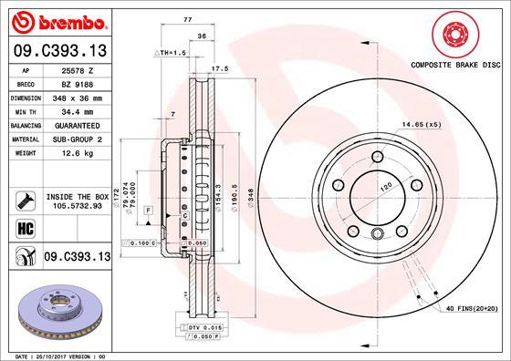 AP 25578 Z - Brake Disc autospares.lv