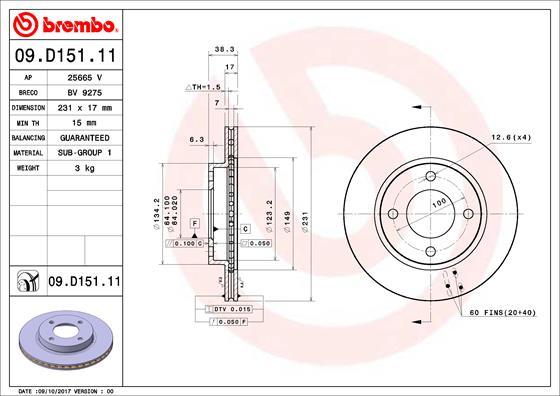 AP 25665 V - Brake Disc autospares.lv