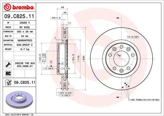 AP 25685 V - Brake Disc autospares.lv