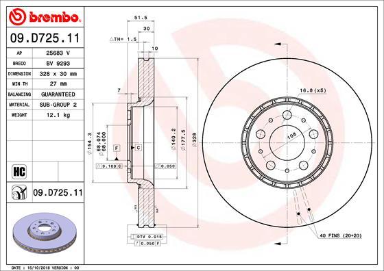 AP 25683 V - Brake Disc autospares.lv