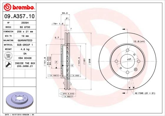 AP 25094 - Brake Disc autospares.lv